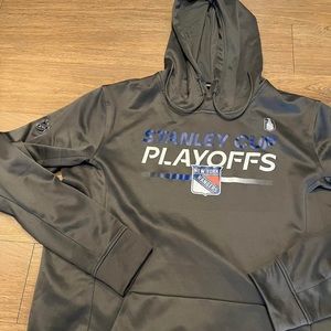 New York rangers nhl Stanley cup playoffs athletic hoodie xl